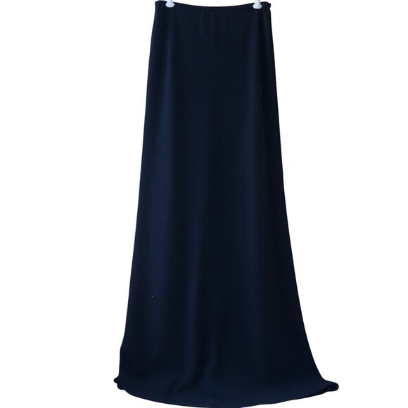 Karen Miller Vintage 80's Black Maxi Skirt BEADED PLEAT - Picture 15 of 16